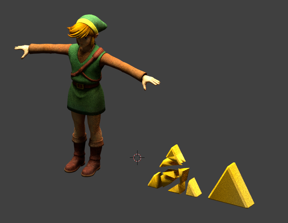 Link and Triforce